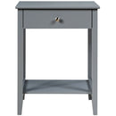 Wooden Nightstand End Table Storage Display