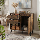 31" Sideboard Cabinet with 2 Drawers and Open Shelves