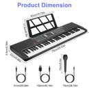 61 Keys Digital Music Keyboard Electric Piano Electronic Musical Instrument Kids Learning Keyboard with Microphone for 3-12 Year Old Kids Girls Boys
