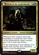 Ulrich of the Krallenhorde // Ulrich, Uncontested Alpha (PRE-191S) - Eldritch Moon Promos: (Double Faced Transform) Foil