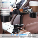 Car Cup Holder Expander 360¡ Rotating Car Tray Bottle Holder Adapter Multifunctional Water Cup Mount Stand with Phone Slot