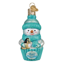 Snow Baby Cupcake Boy Ornament