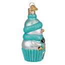 Snow Baby Cupcake Boy Ornament