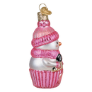 Snow Baby Cupcake Girl Ornament