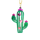 Sparkly Cactus Charm - Tumbler Handle Charm