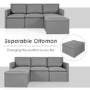 Convertible L-Shaped Sectional Sofa Couch with Reversible Chaise
