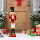 32.5 Inch Christmas Nutcracker with High Hat and Beautiful Scepter