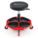 330 LBS Capacity Pneumatic Rolling Mechanic Stool with Padded Seat