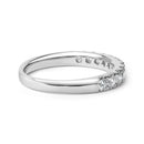 14K White Gold 1/2 Cttw Round Diamond 11 Stone Classic Band