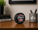 Owen Tippett Autographed Philadelphia Flyers 2017 Draft Hockey Logo Puck - Silver Signature