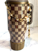 Leopard Luxe Deluxe Tumbler Charm Necklace