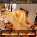 33/36-Inch Electric Fireplace Insert 750W/1500W Recessed Fireplace Heater