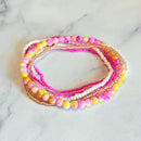 Strawberry Lemonade Tumbler Bracelet Stack