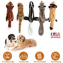 5Pcs Multi-Color Squeaky No Stuffing Dog Toys With Squeaky Balls Dog Teething Training Interactive Dog Toys for Aggressive Chewers for Small Medium an