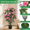 35.5" Artificial Rose Tree with Blooming Flowers in Pot