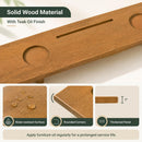 Bamboo Bathtub Caddy Tray with Adjustable Legs and Tablet Holder