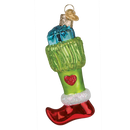 Green Mischief Stocking Ornament
