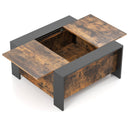 36.5 Inch Coffee Table with Sliding Top and Hidden Compartment