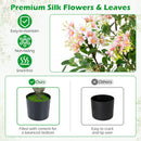 Artificial Impatiens Tree 36" with Pink Flowers and Fruits