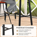 36 Inches Patio Counter Height Bar Table with Adjustable Foot Pads