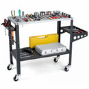 Welding Table 36x18" with 144 Fixture Holes and Lockable Wheels