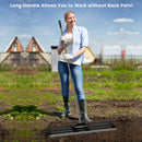 36 x 10 Inch Lawn Leveling Rake with Ergonomic Handle