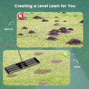 36 x 10 Inch Lawn Leveling Rake with Ergonomic Handle