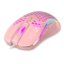 Wired Gaming Mouse 7200 DPI Laptop Optical Mouse Honeycomb Lightweight Mouse with 4 Adjustable DPI Levels 7 Changeable Colors 6 Keys