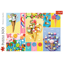 500 Piece Jigsaw Puzzle, Favorite Sweets, Candy and Ice Cream Puzzle, Adult Puzzles, Trefl 37335