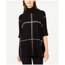 Alfani Grid-Print Turtleneck Sweater