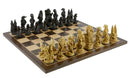 Chess Set - Sea Life Resin Chess Pieces on Ebony/Maple Veneer Chess Board