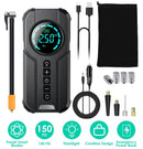 Car Tire Inflator Pump Portable Car Air Compressor Wireless Electric Air Pump 150 PSI with LED Light