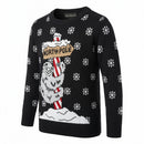 Alex Stevens Little Boys’ Sloth Pole Sweater, Black Combo, Size 4