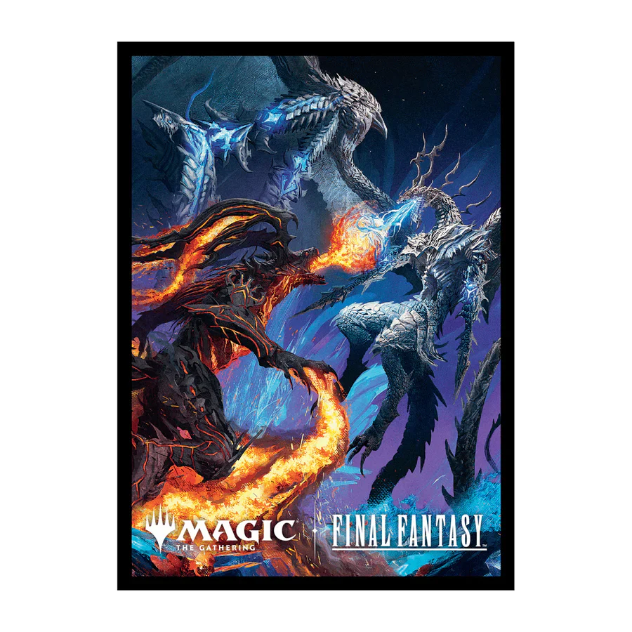 Ultra PRO Magic: The Gathering - Standard 100ct Sleeves - Final Fantasy (Bahamut and Ifrit)