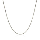 14k White Gold Adjustable Snake Chain 0.85mm