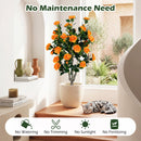 Artificial Camellia Tree 39.5" with Cement Pot