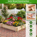 39.5" x 39.5" Square Wooden Raised Garden Bed