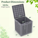 39 Gallon Deck Box with Lockable Lid - Weatherproof Storage