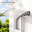 Door Awning 39x30 Inch Polycarbonate Window Canopy