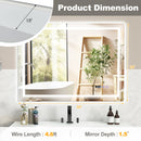 Defogging LED Bathroom Mirror with Memory Function and Anti-Fog