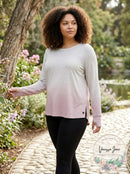 Ideology Long Sleeve Gradient Print T-Shirt Athletic Top