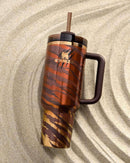 Mocha Shimmer MACRAME Tumbler Boot