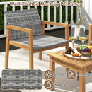 3 Pieces Patio Furniture Set with Chair