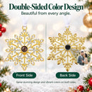 Personalized Photo Projection Teardrop Crystal Snowflake Ornament
