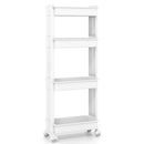Rolling Utility Cart with Detachable Trays - 3/4 Tier