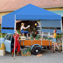 17 Feet x 10 Feet Foldable Pop Up Canopy with Adjustable Instant Sun Shelter