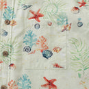 Hawaiian Shirt For Men Voices of the Shore Button-down Short Sleeve 100% Cotton Shirt