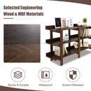 59 Inch Console Table with 3-tier Open Shelf for Front Hall Hallway and Foyer