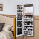 Wall Mounted Jewelry Cabinet with 3-Color Lights