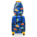 2PC Kids Luggage Set Rolling Suitcase & Backpack-Pink